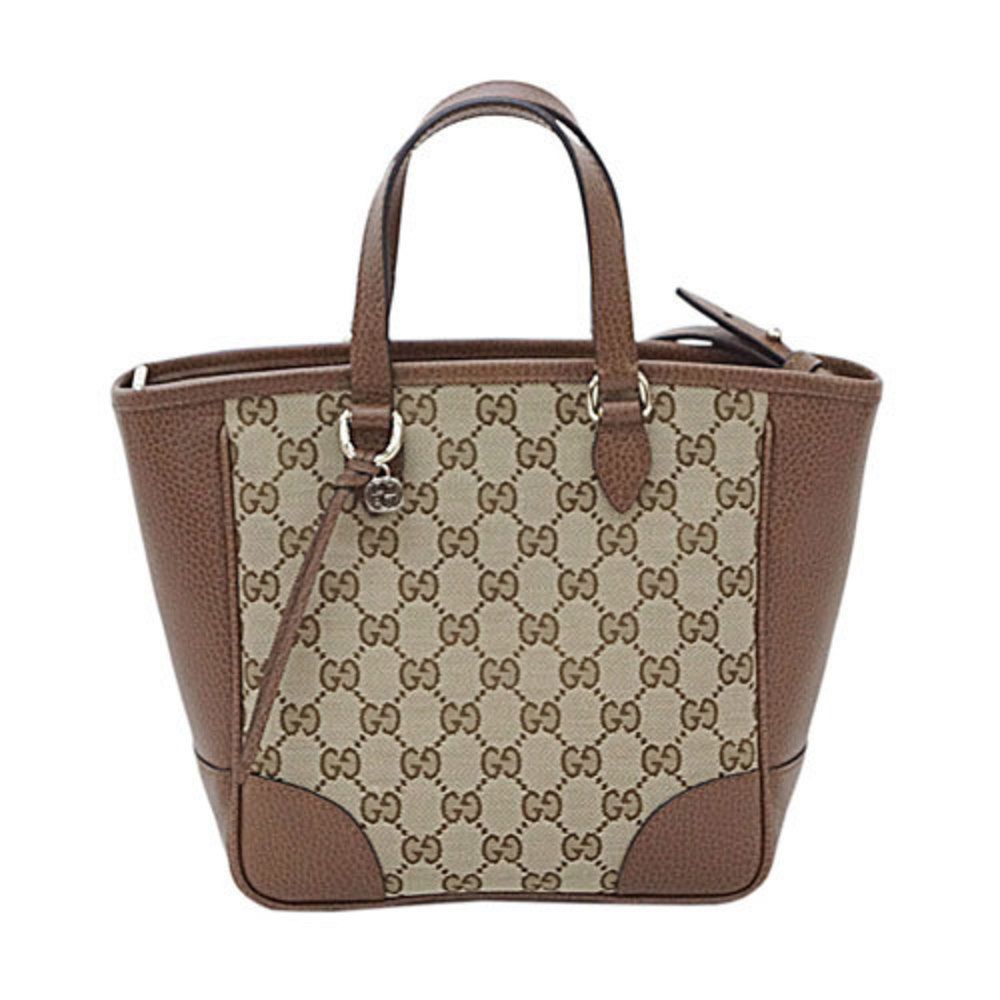 Gucci Bag 2way Handbag Shoulder GG Canvas Beige - Picture 1 of 7